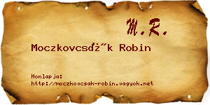 Moczkovcsák Robin névjegykártya
